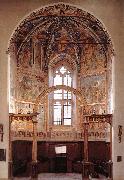 GOZZOLI, Benozzo View of the main apsidal chapel dfg oil on canvas